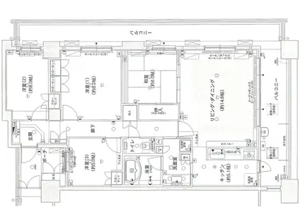 フェリシオ塚口(4LDK/7階)の間取り写真