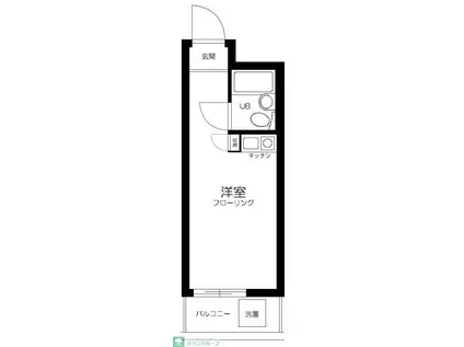ハイシティ三軒茶屋第2(ワンルーム/5階)の間取り写真