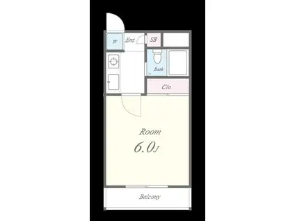 アドバンス二番館(1K/3階)の間取り写真