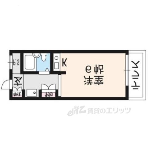 メゾン・ド嵯峨野(ワンルーム/3階)の間取り写真