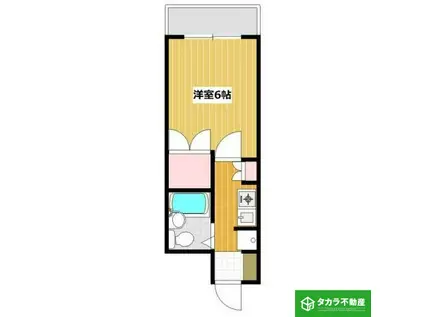 ハルマプラザ(1K/3階)の間取り写真