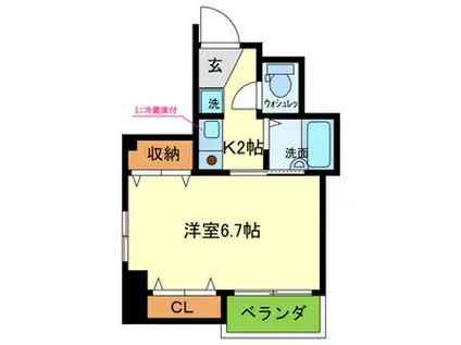 KANAI DENTAL BLD(1K/2階)の間取り写真