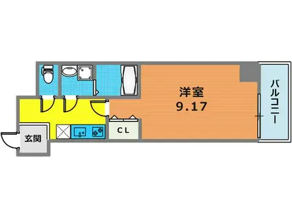 エクセル神戸アーバンヒルズ(1K/5階)の間取り写真