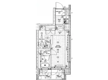 ルモーデ亀戸(ワンルーム/3階)の間取り写真