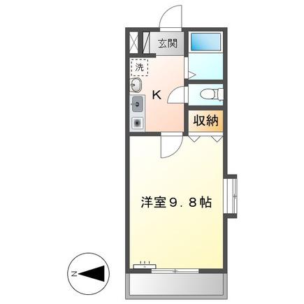 フォルテ(1K/3階)の間取り写真