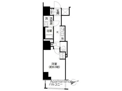 PREMIER市谷薬王寺(1K/3階)の間取り写真