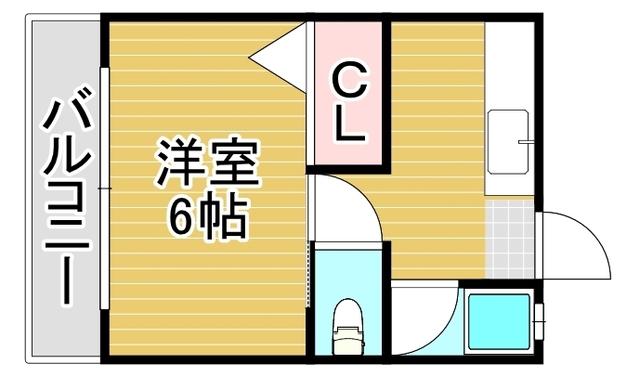 アーバンエステート(1K/2階)の間取り写真