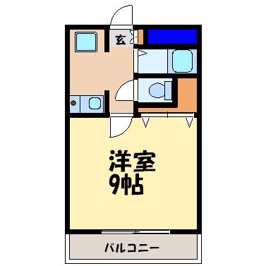 オリエントハイツ(1K/5階)の間取り写真