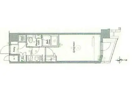 ブライズ早稲田東(1K/5階)の間取り写真