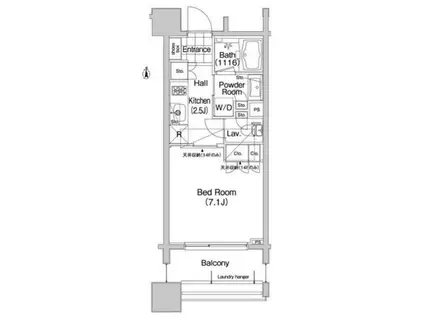 コンフォリア笹塚(1K/9階)の間取り写真