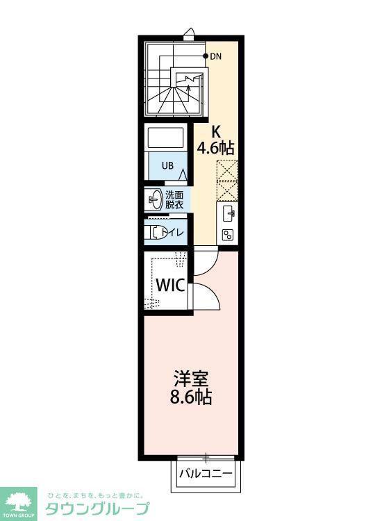 メゾンアスカ(1K/2階)の間取り写真