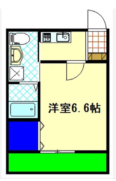 SPADE/(1K/2階)の間取り写真