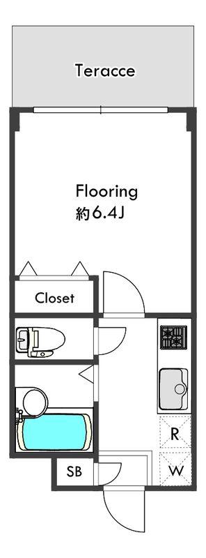 グリーンヒルNAKANO(1K/1階)の間取り写真