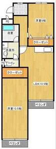 プルミエ小島(2LDK/3階)の間取り写真