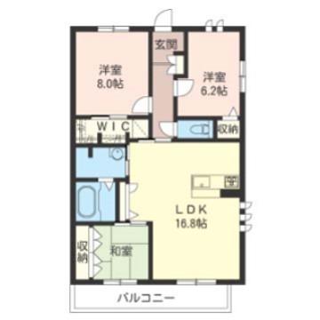 グランリュクス(3LDK/3階)の間取り写真