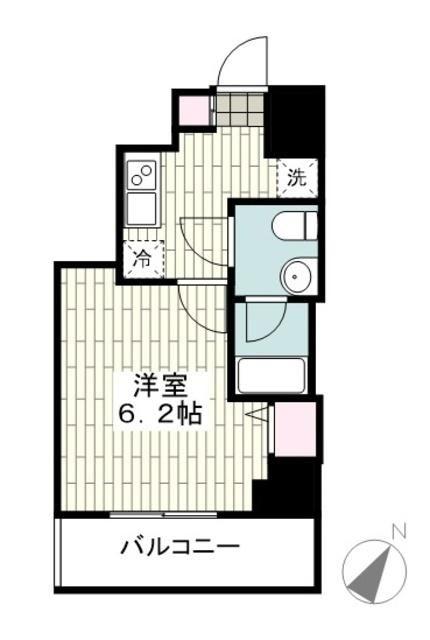 アイル イマージュ弘明寺(1K/8階)の間取り写真