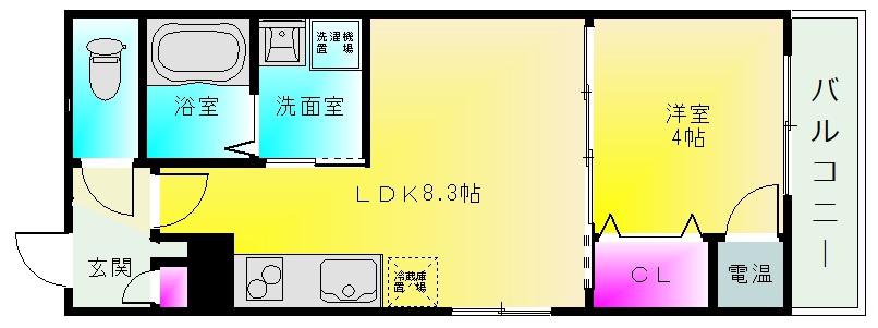エフ アセシア アメニテ(1LDK/2階)の間取り写真