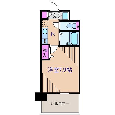 アルテーヌ新横浜(1K/10階)の間取り写真