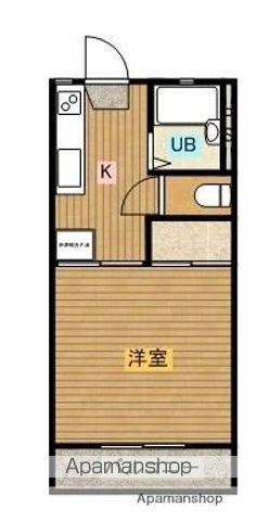 ハイムゆい(1K/1階)の間取り写真