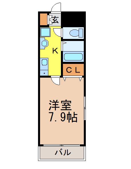 プリミエール御器所(1K/3階)の間取り写真