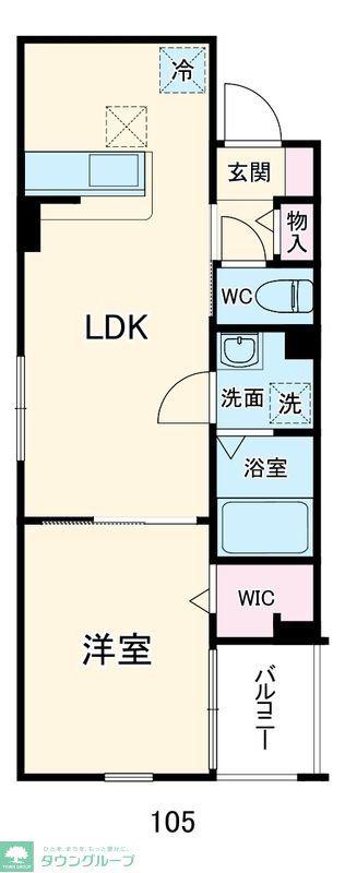 TRES美麗(1LDK/1階)の間取り写真