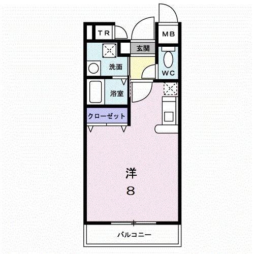 ウェルネス新橋(ワンルーム/1階)の間取り写真