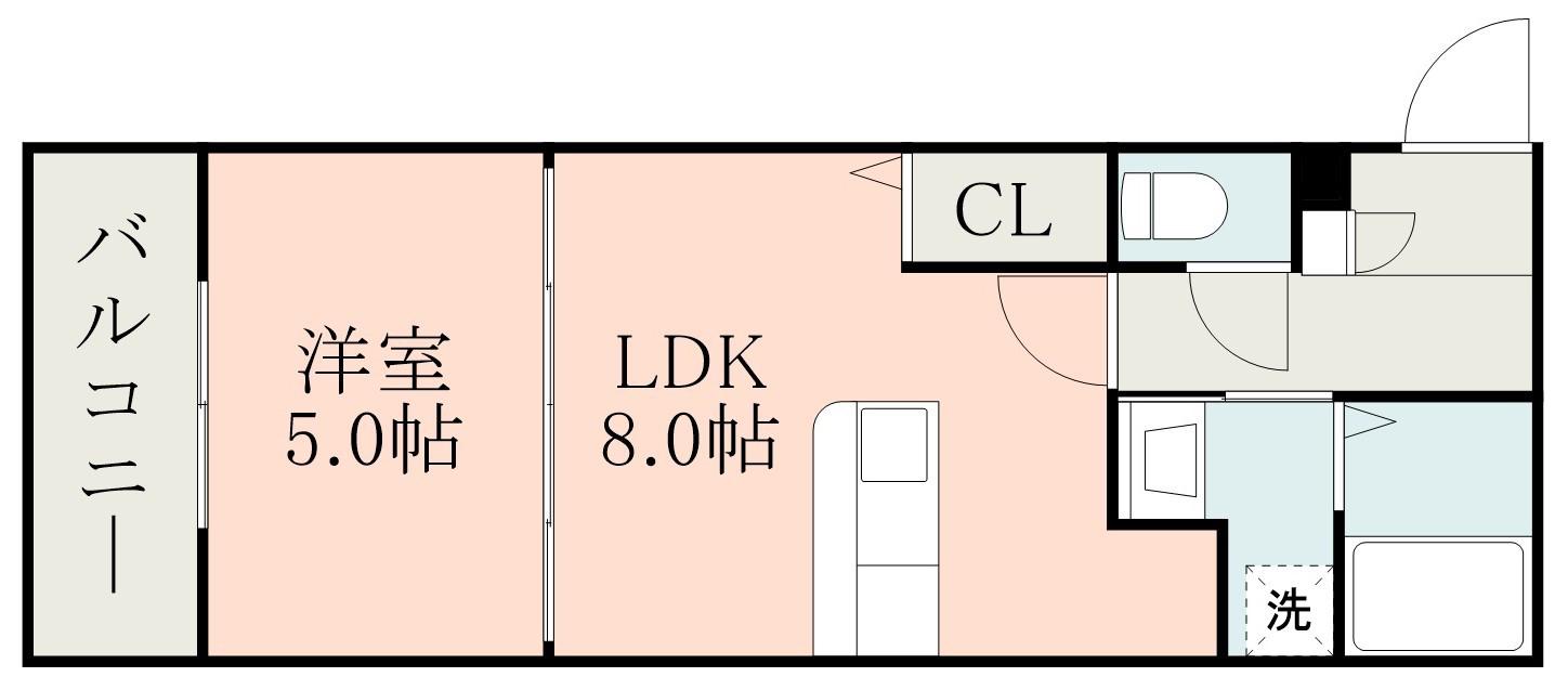 YSBLD.22(1LDK/2階)の間取り写真