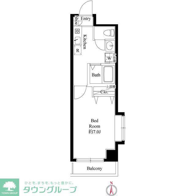 ヴェラジオ I(1K/4階)の間取り写真