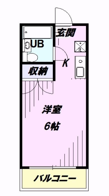 ART-1(ワンルーム/2階)の間取り写真
