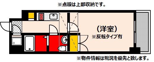 オリエントビル NO.77(1K/3階)の間取り写真
