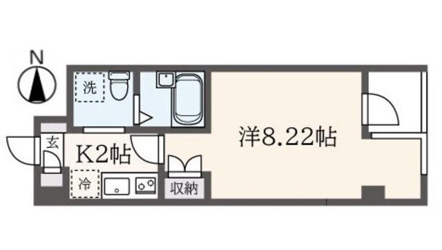 NS COURT 139(1K/3階)の間取り写真