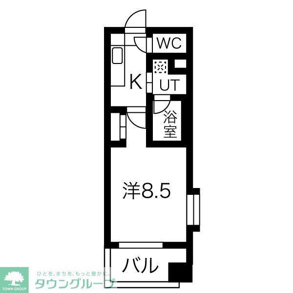 タウンライフ千種(1K/2階)の間取り写真