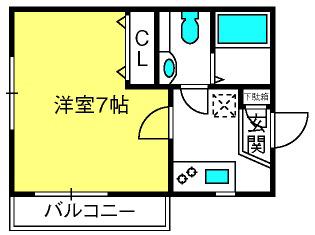 TANNENBAUM(1K/3階)の間取り写真