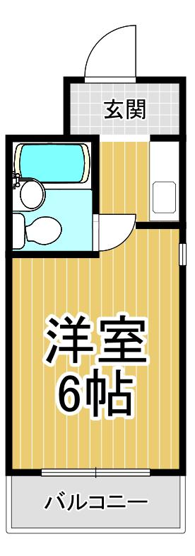 ダイドーメゾン甲東園(ワンルーム/3階)の間取り写真