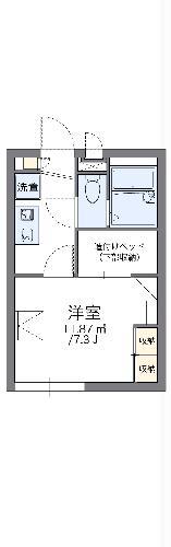 レオパレススカイコートIII(1K/2階)の間取り写真