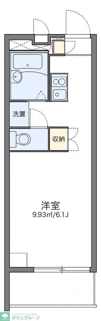 レオパレス片倉(1K/3階)の間取り写真