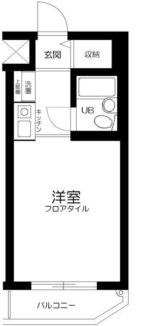 スカイコートエクセレント荻窪(1K/6階)の間取り写真