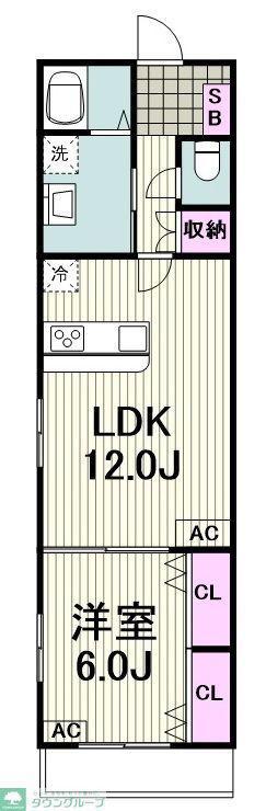 フォルマーレ(1LDK/2階)の間取り写真
