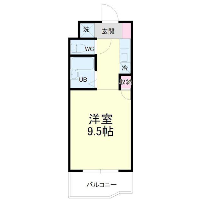 アップル第3マンション(ワンルーム/2階)の間取り写真