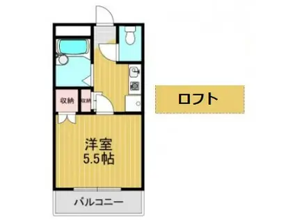 芸大ヒルズマンション(1K/4階)の間取り写真