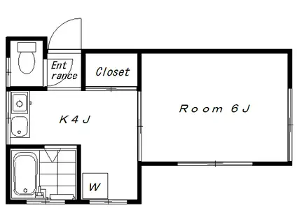FAN高円寺(1K/1階)の間取り写真