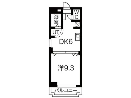 音羽壱番館金山(1DK/5階)の間取り写真