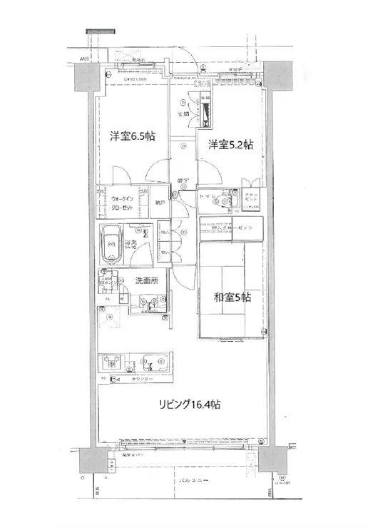 オハナ東川口 4階階 間取り