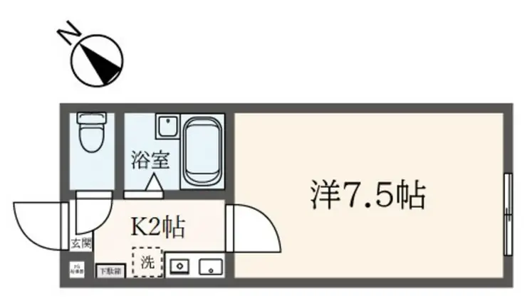 コモハイツ相模大野 2階階 間取り