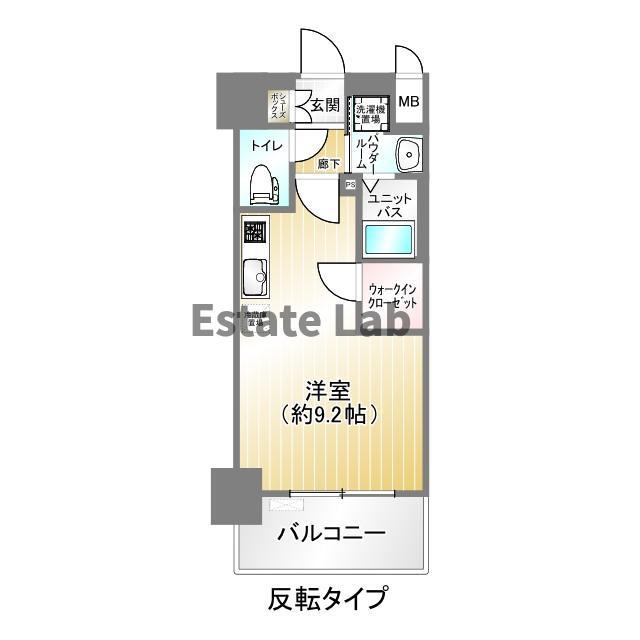 プレサンス神戸水木通ルミエス(1K/6階)の間取り写真