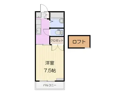 クオリティライフ将監(1K/1階)の間取り写真