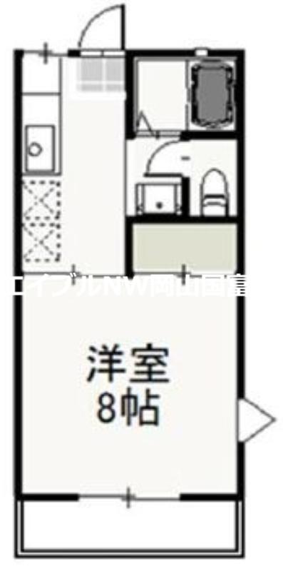 S・T・VILLA TSUSHIMA B(1K/1階)の間取り写真