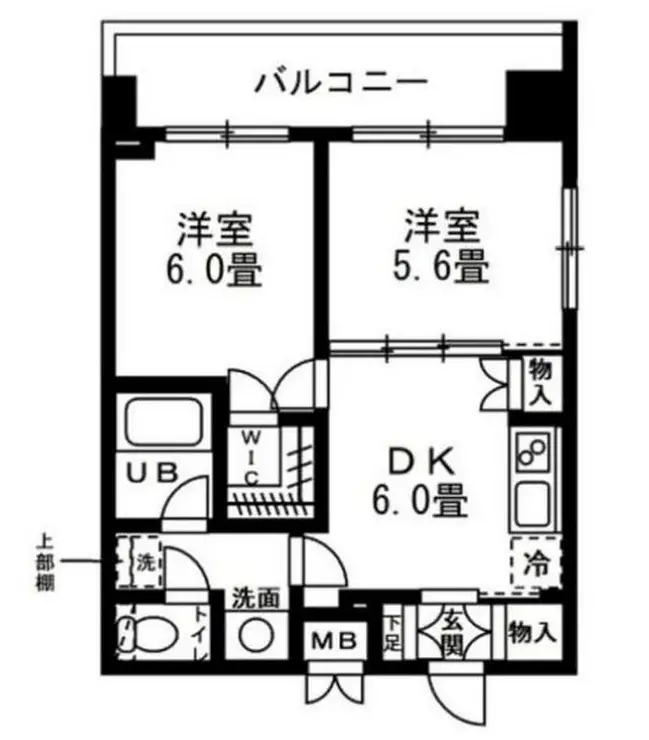 レジディア錦糸町 6階階 間取り