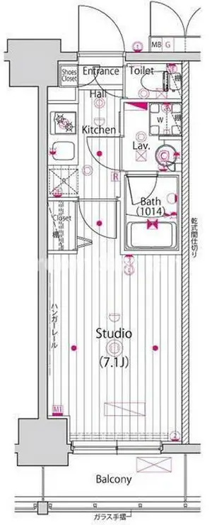 ガーラ横濱関内グランドステージ 5階階 間取り