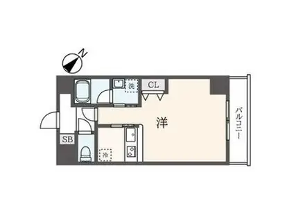 FIERTE 高波(1K/7階)の間取り写真